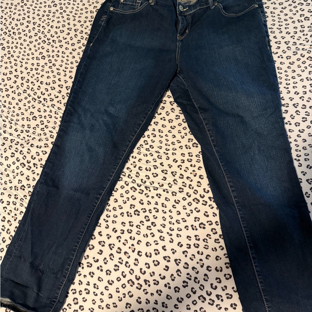 Torrid Dark Blue Straight Leg Jeans